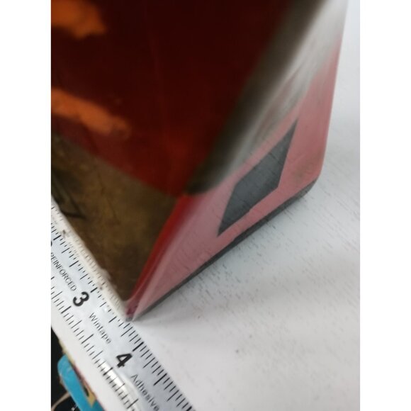 VTG Lavie Multicolor Ceramic Geometric Pattern Twisted Design Vase Art Decor - Picture 10 of 11